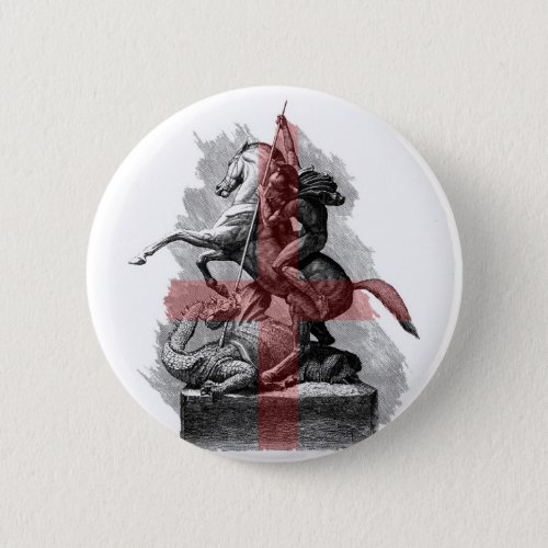 St George And The Dragon England Button
