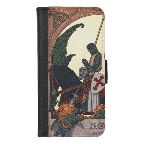 St George and the Dragon _ Heinrich Lefler iPhone 87 Wallet Case