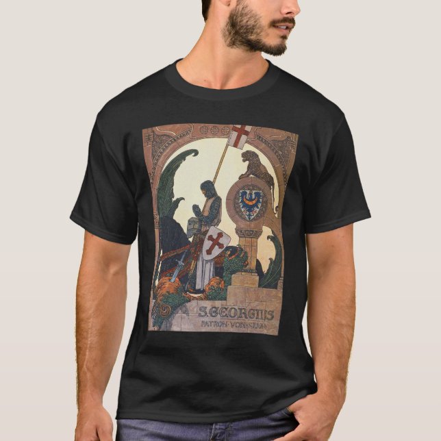 St George and the Dragon - Heinrich Lefler T-Shirt (Front)