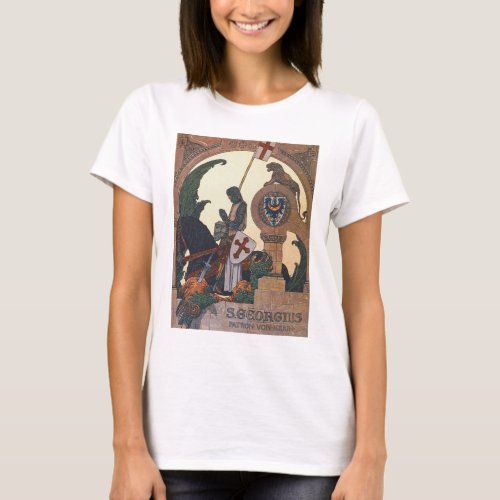 St George and the Dragon _ Heinrich Lefler T_Shirt