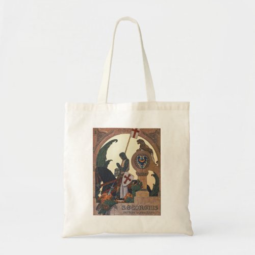 St George and the Dragon _ Heinrich Lefler Tote Bag