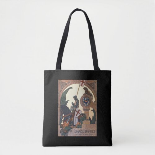St George and the Dragon _ Heinrich Lefler Tote Bag