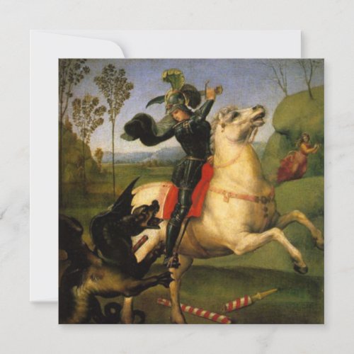 St George and the Dragon Invitation