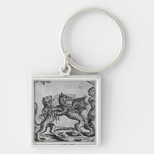 St George and the Dragon Keychain