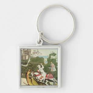 St. George and the Dragon Keychain