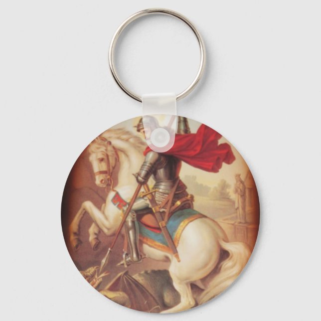 St. George and the Dragon Keychain (Front)