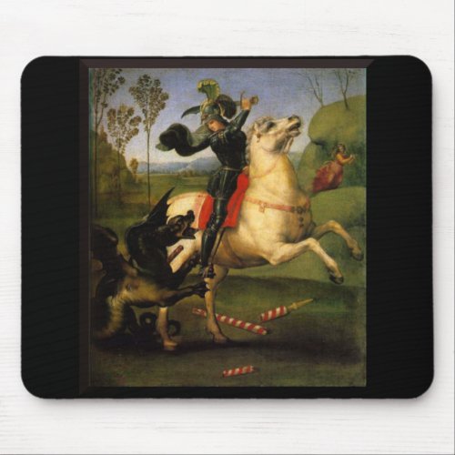 St George and the Dragon Mouse Pad