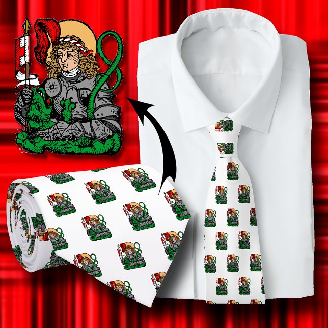 St. George and the Dragon (Nuremberg) Pattern Neck Tie (Creator Uploaded)