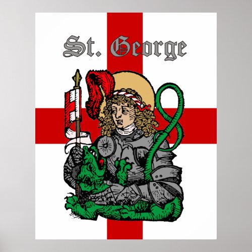 St George and the Dragon Nuremberg Poster