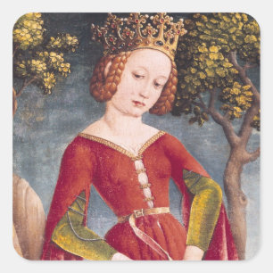 St. George and the Dragon Square Sticker