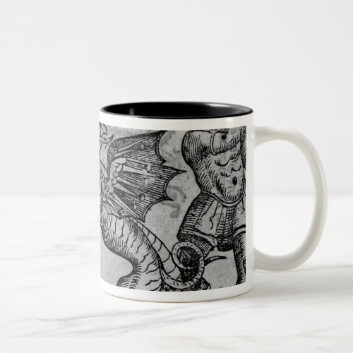 St George and the Dragon Two_Tone Coffee Mug