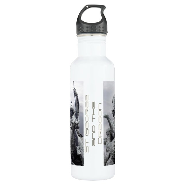 St George and the Dragon Water Bottle (Front)