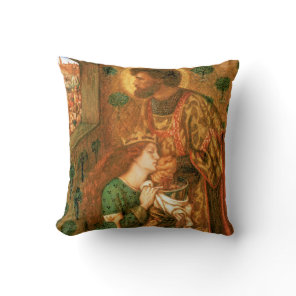 St George and the Princess Sabra Throw Pillow
