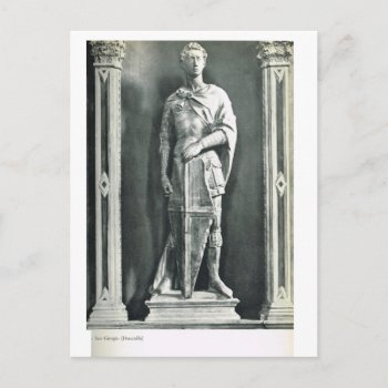 St George  Donatello Postcard by Franceimages at Zazzle