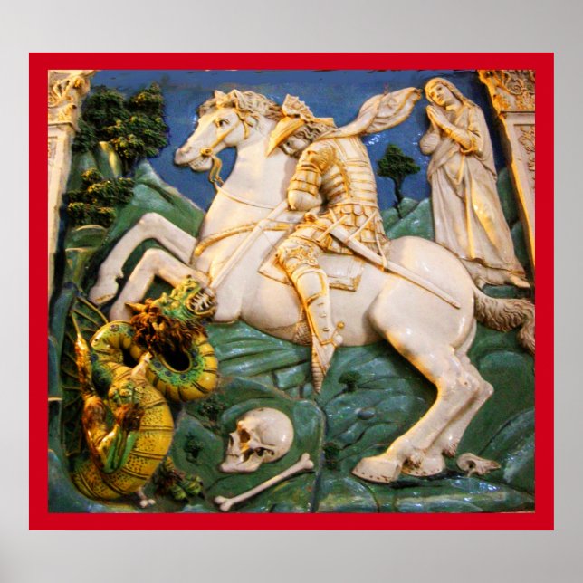 St. George,Dragon and Princess Poster (Front)