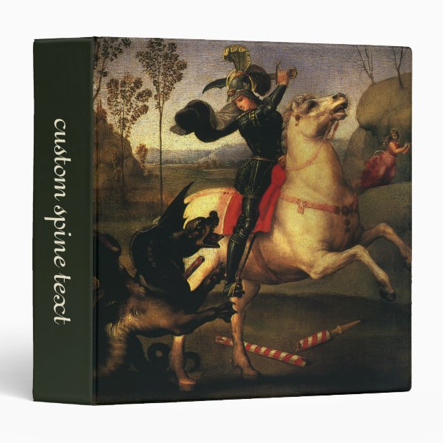 St. George Fighting the Dragon by Raphael Sanzio Binder (Front/Spine)