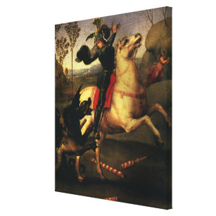 Saint George and the Dragon Acrylic Print by Raphael - Fine Art