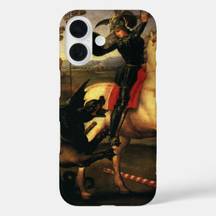 St. George Fighting the Dragon by Raphael Sanzio iPhone 16 Case