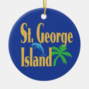 St. George Island Florida Ceramic Ornament