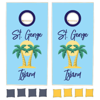 St. George Island Florida Cornhole Set