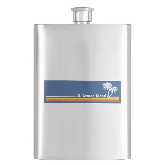 St. George Island Florida Flask (Front)