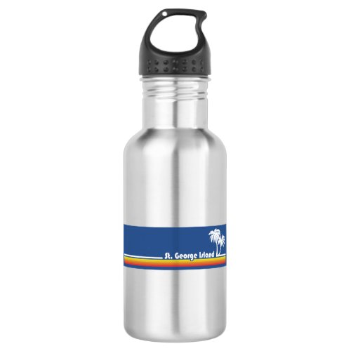 St George Island Florida Stainless Steel Water Bottle