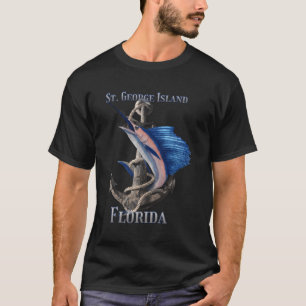 St George Island Florida Swordfish Marlin Ocean Fi T-Shirt