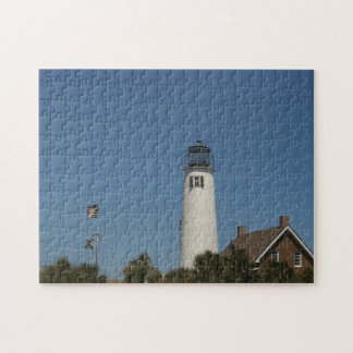 St George Island Lighthouse in Eastpoint, Fl on a Jigsaw Puzzle