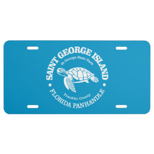 St George Island (sea turtle) License Plate