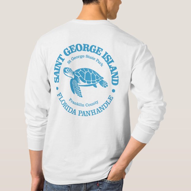 St George Island (sea turtle) T-Shirt (Back)