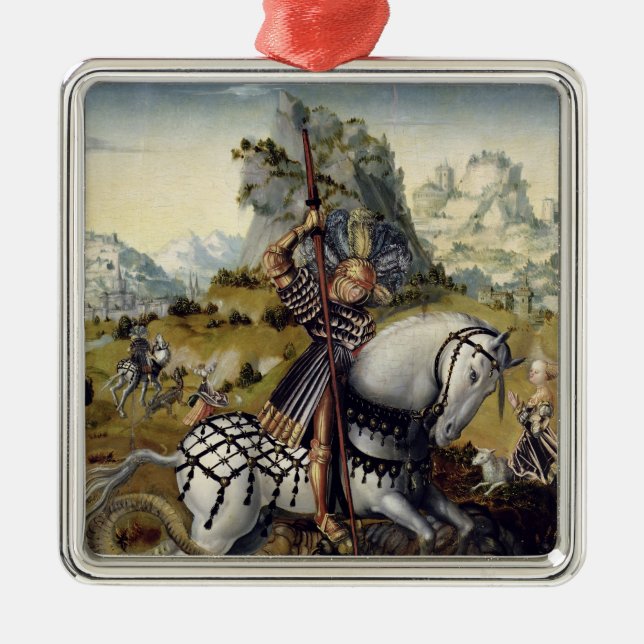 St. George Metal Ornament (Front)