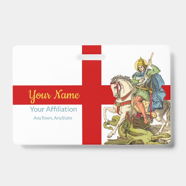 St. George on Horseback (BS 01) Badge (Front)