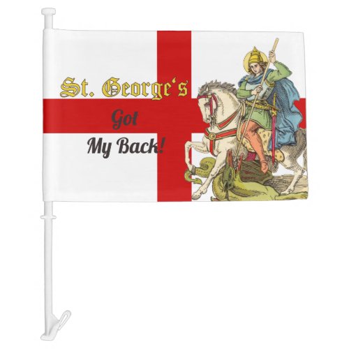 St George on Horseback BS 01 Car Flag