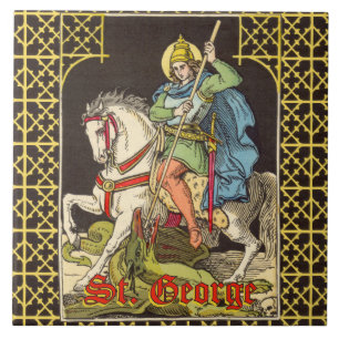 St. George on Horseback (BS 01) Ceramic Tile