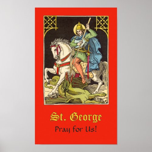 St George on Horseback BS 01 Poster