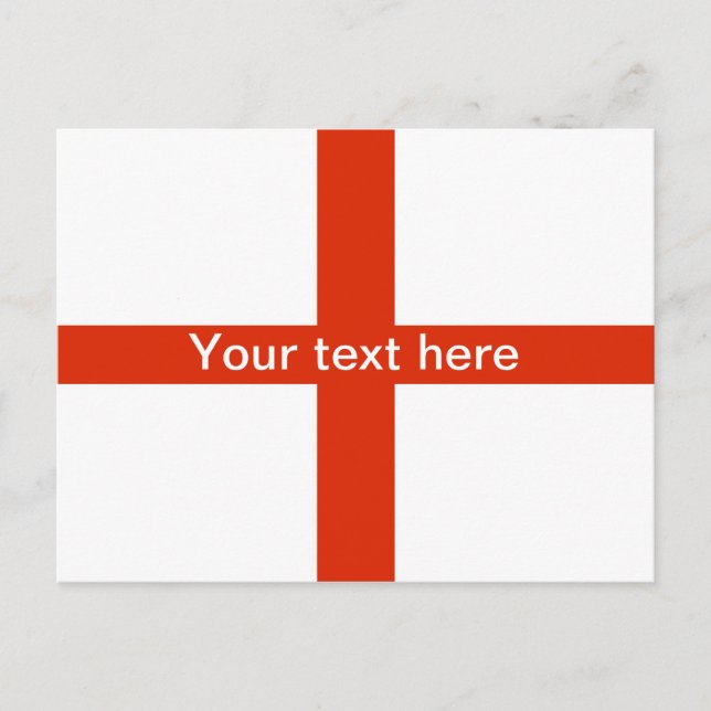St George Post Card (Personalize your text) (Front)