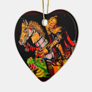 St. George Posterized Ceramic Ornament