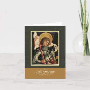 St. George Pray For Us Card