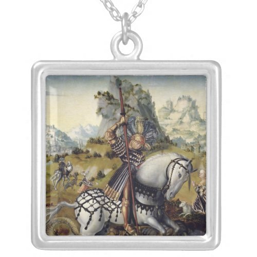 St George Silver Plated Necklace