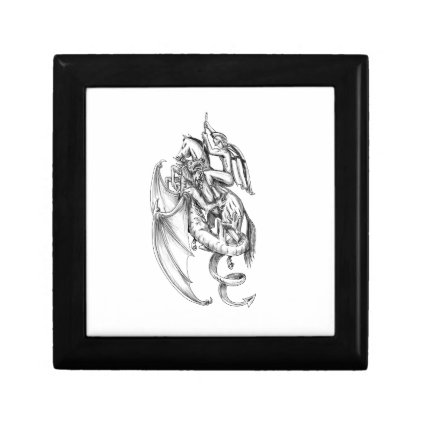 St George Slaying Dragon Tattoo Gift Box