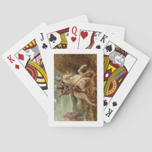 St. George slaying the dragon, (oil on panel) Poker Cards