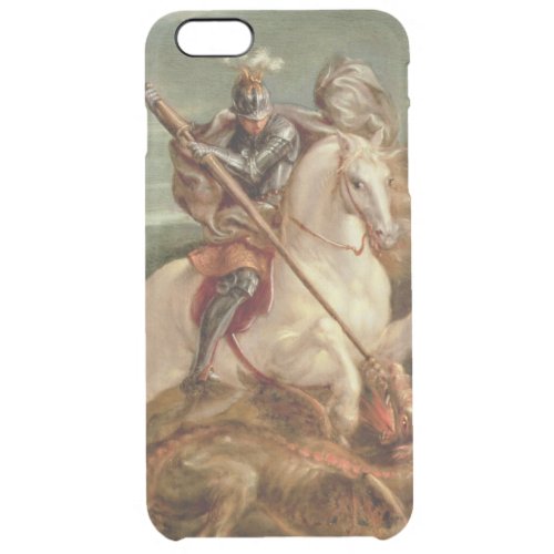 St George slaying the dragon oil on panel Clear iPhone 6 Plus Case