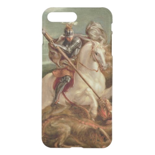 St George slaying the dragon oil on panel iPhone 8 Plus7 Plus Case