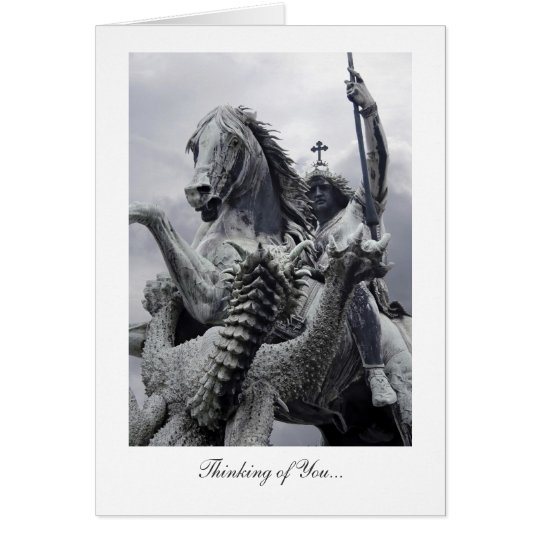 St George Slays the Dragon - Thinking of You Card