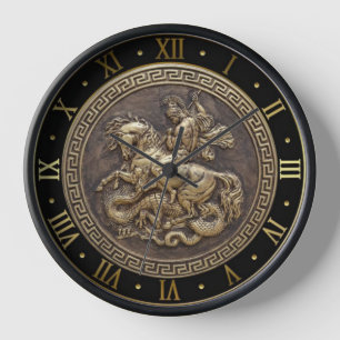 St. George Slays the Dragon Wall Clock