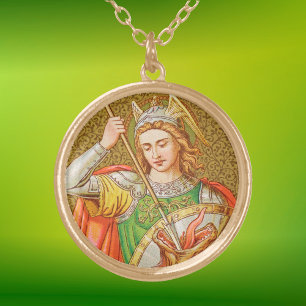 St. George (SNV 13) Gold Plated Necklace
