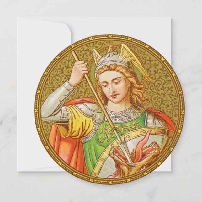 St. George (SNV 13) Round Blank Greeting Card (Front)