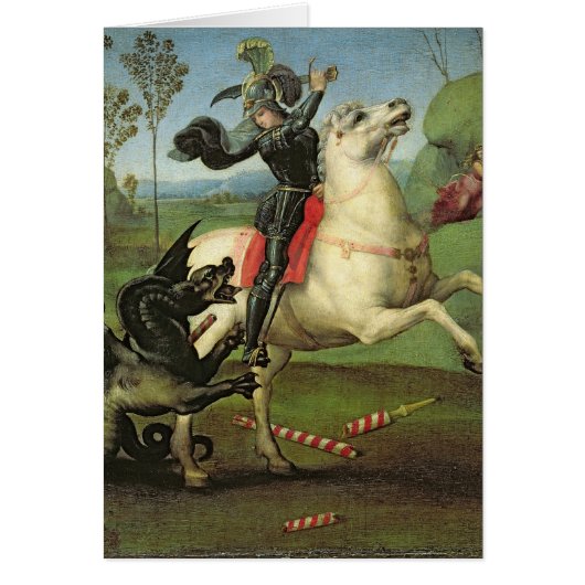St. George Struggling with the Dragon Cards (Front)
