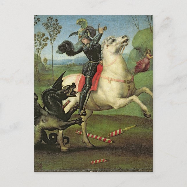 St. George Struggling with the Dragon Postcard (Front)