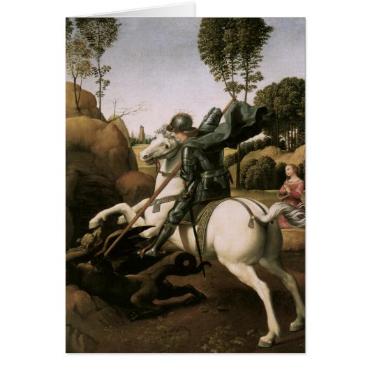 St. George & the Dragon, Raphael Fine Art Cards (Front)